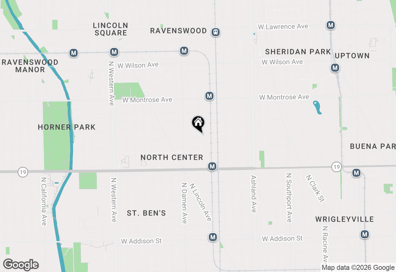 Map of 1903 W Berteau Avenue, Chicago, IL 60613