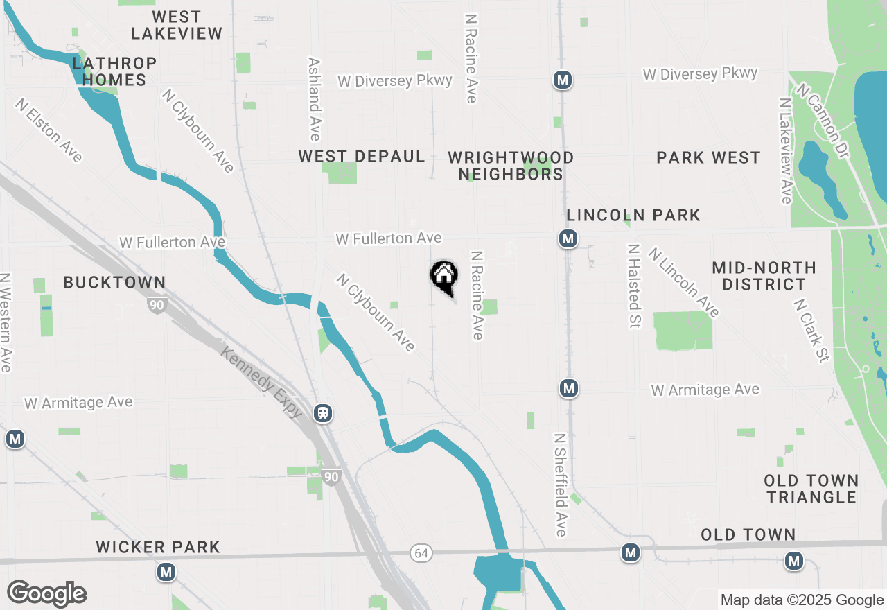 Map of 2215 N Lakewood Avenue, Chicago, IL 60614