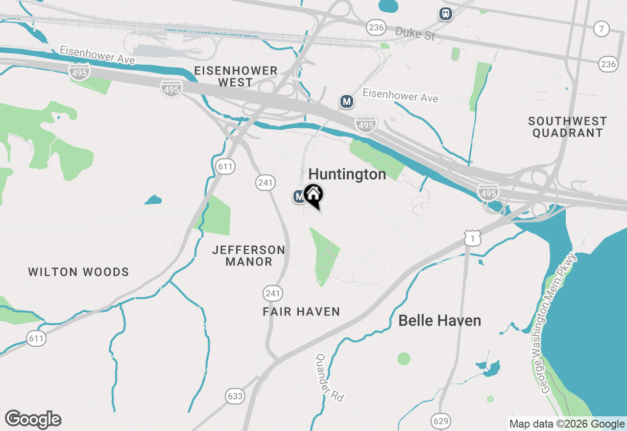 Map of 5822 Biscayne Drive, Alexandria, VA 22303