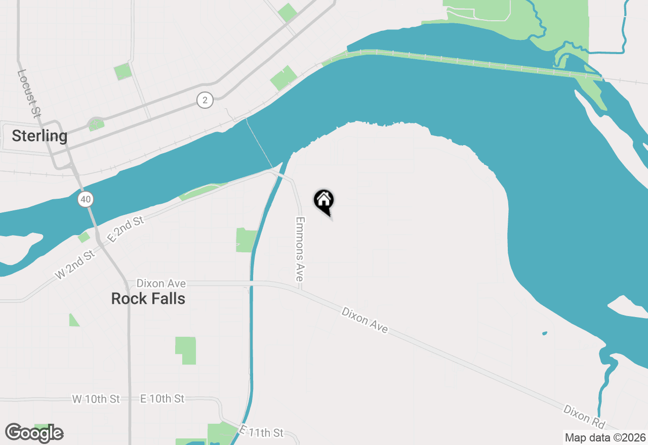 Map of 313 Kloss Street, Rock Falls, IL 61071