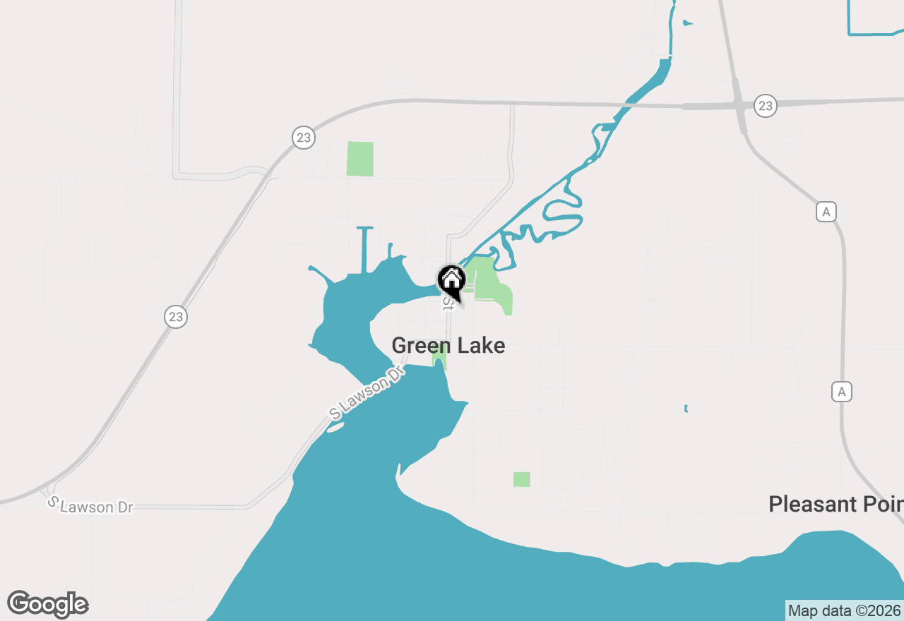 Map of 528 Mill Street, Green Lake, WI 54941