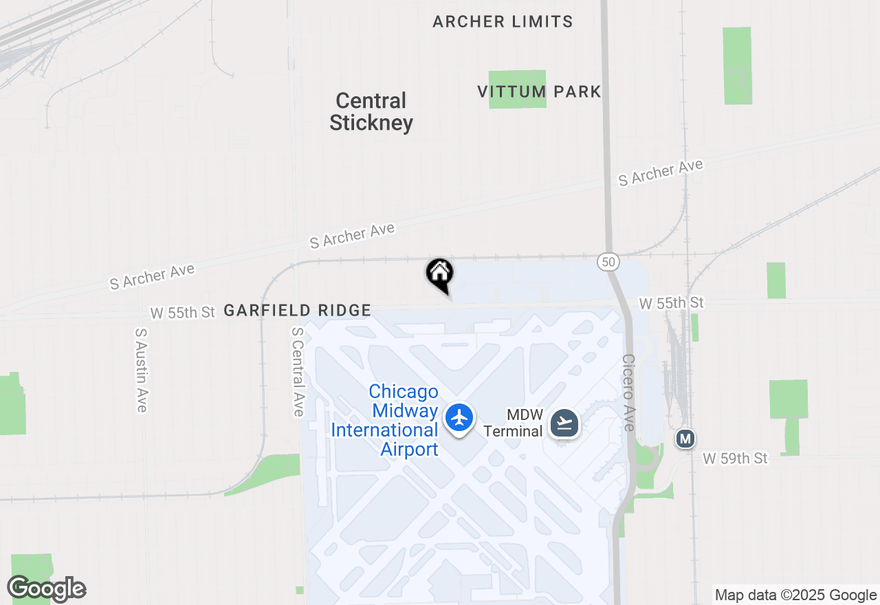 Map of 5218 W 55th Street, Chicago, IL 60638