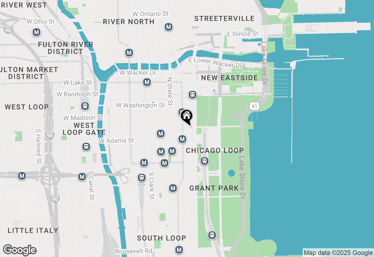 Map of 65 E Monroe Street #4216, Chicago, IL 60603