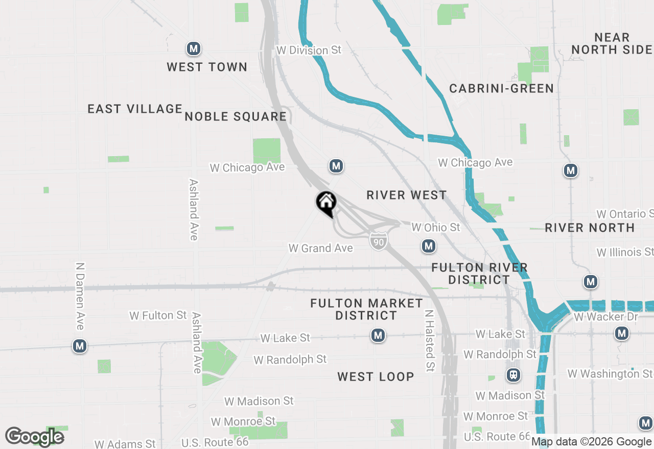 Map of 610 N May Street #CH, Chicago, IL 60642