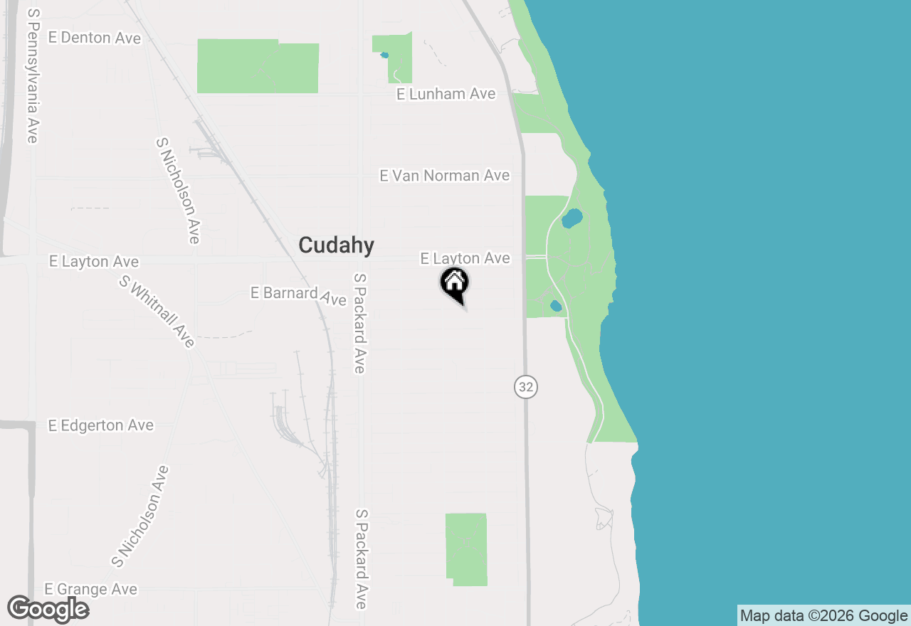 Map of 3820 E Munkwitz Ave, Cudahy, WI 53110