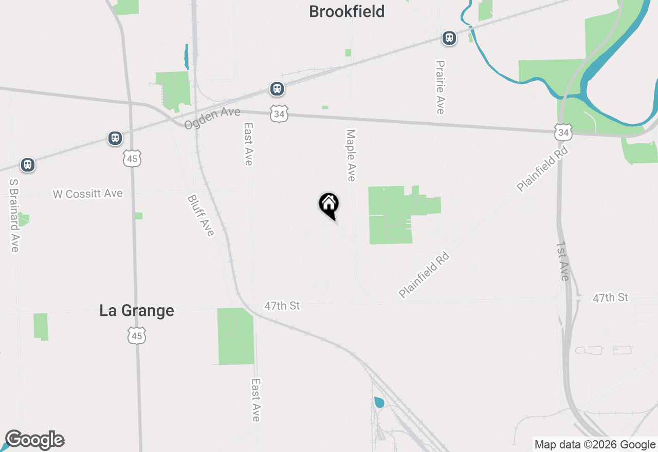 Map of 4413 Madison Avenue, Brookfield, IL 60513