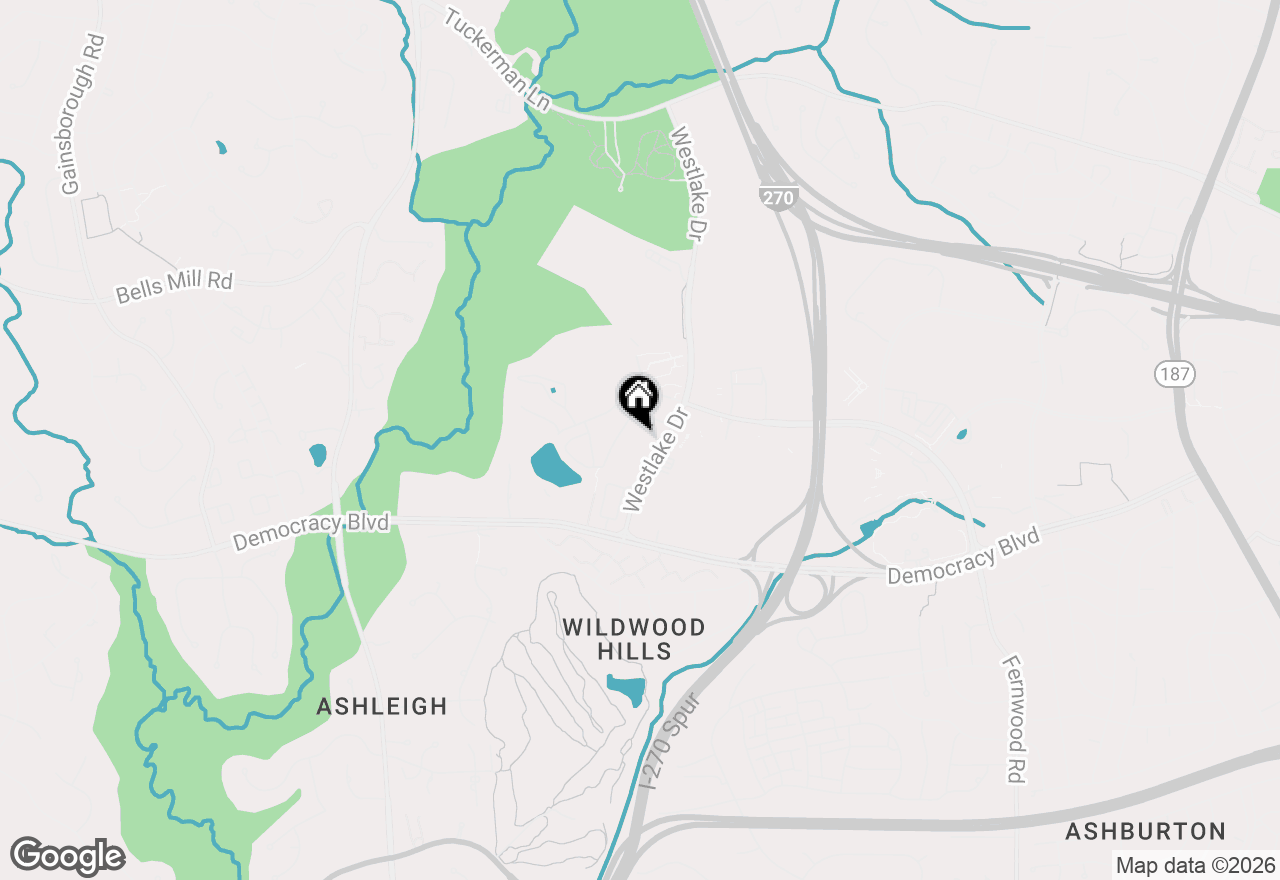 Map of 10300 Westlake Drive #S404, Bethesda, MD 20817