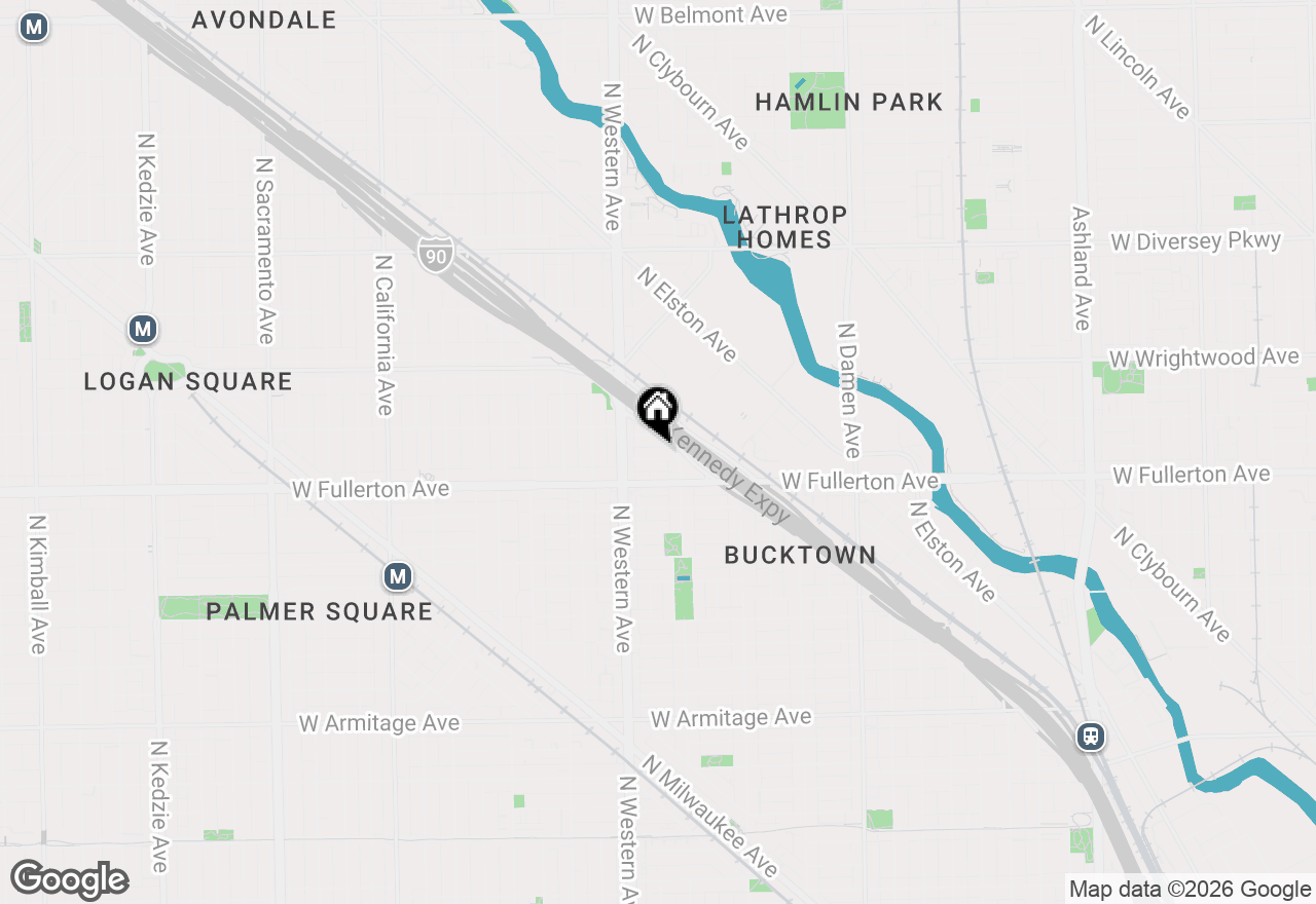 Map of 2322 W Montana Street, Chicago, IL 60647