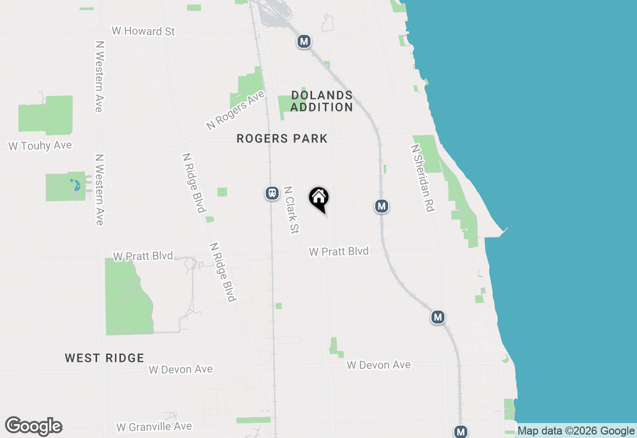 Map of 1635 W Morse Avenue #308, Chicago, IL 60626