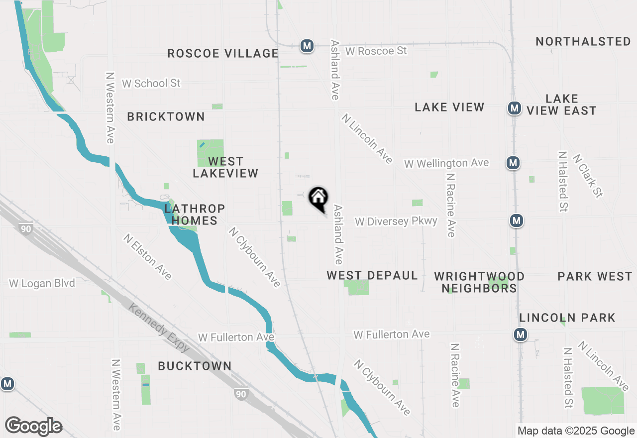 Map of 1644 W Diversey Parkway #3, Chicago, IL 60614