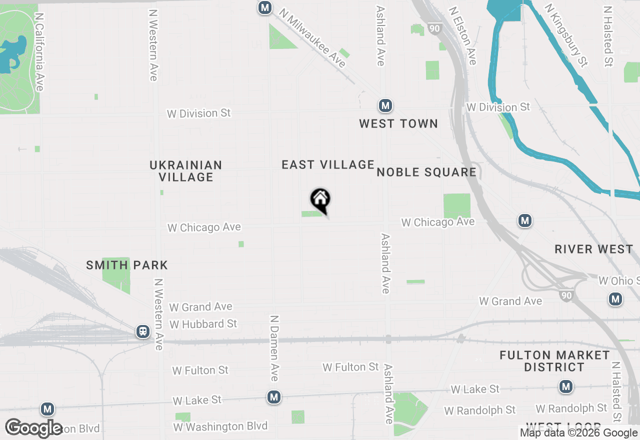 Map of 1814 W Chicago Avenue, Chicago, IL 60622