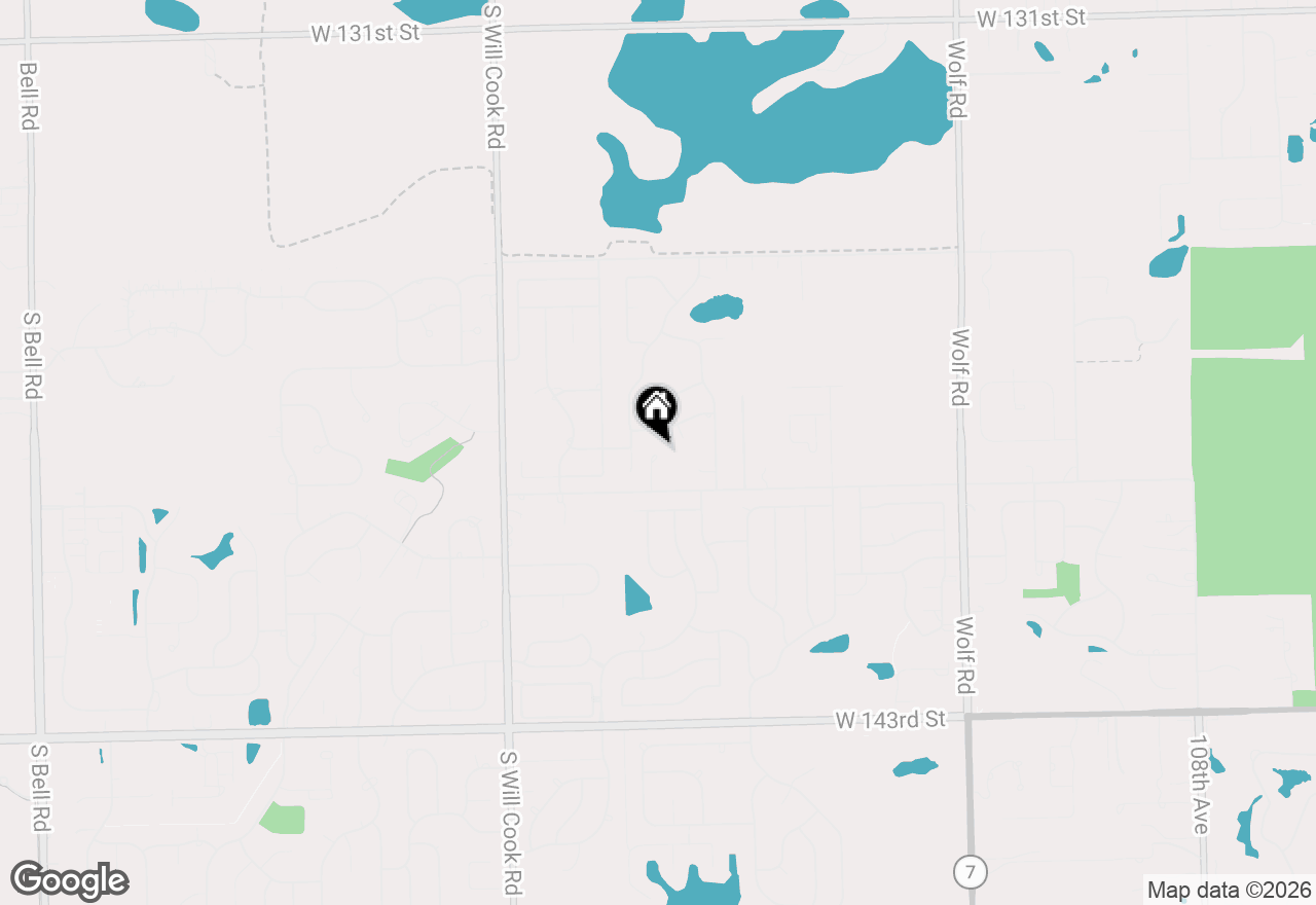 Map of 11708 139th Street, Orland Park, IL 60467