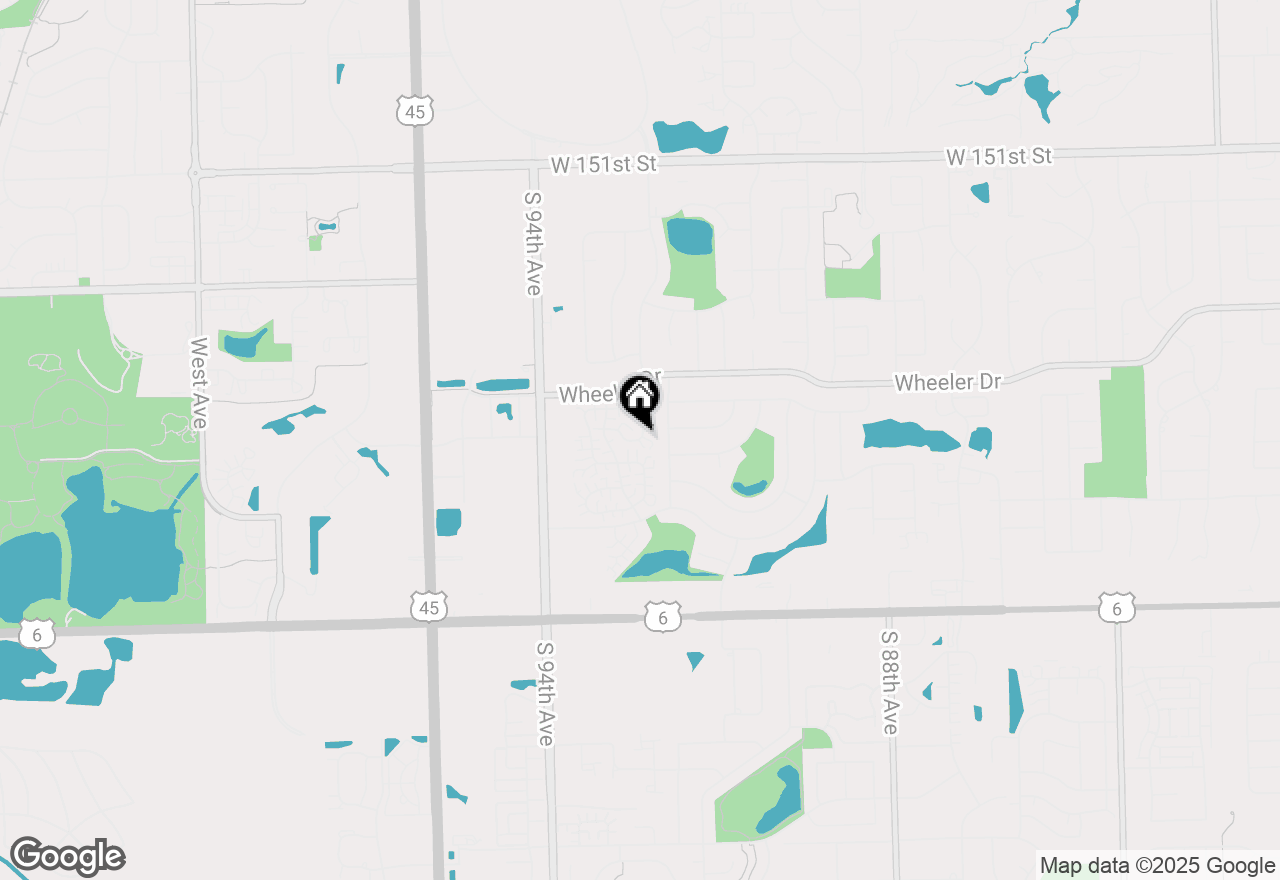 Map of 9201 Cliffside Lane, Orland Park, IL 60462