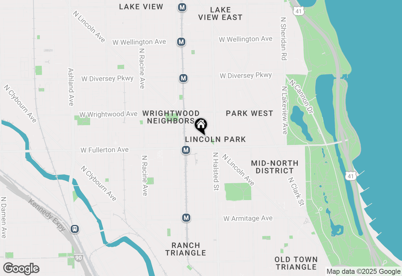 Map of 909 W Montana Street #301, Chicago, IL 60614