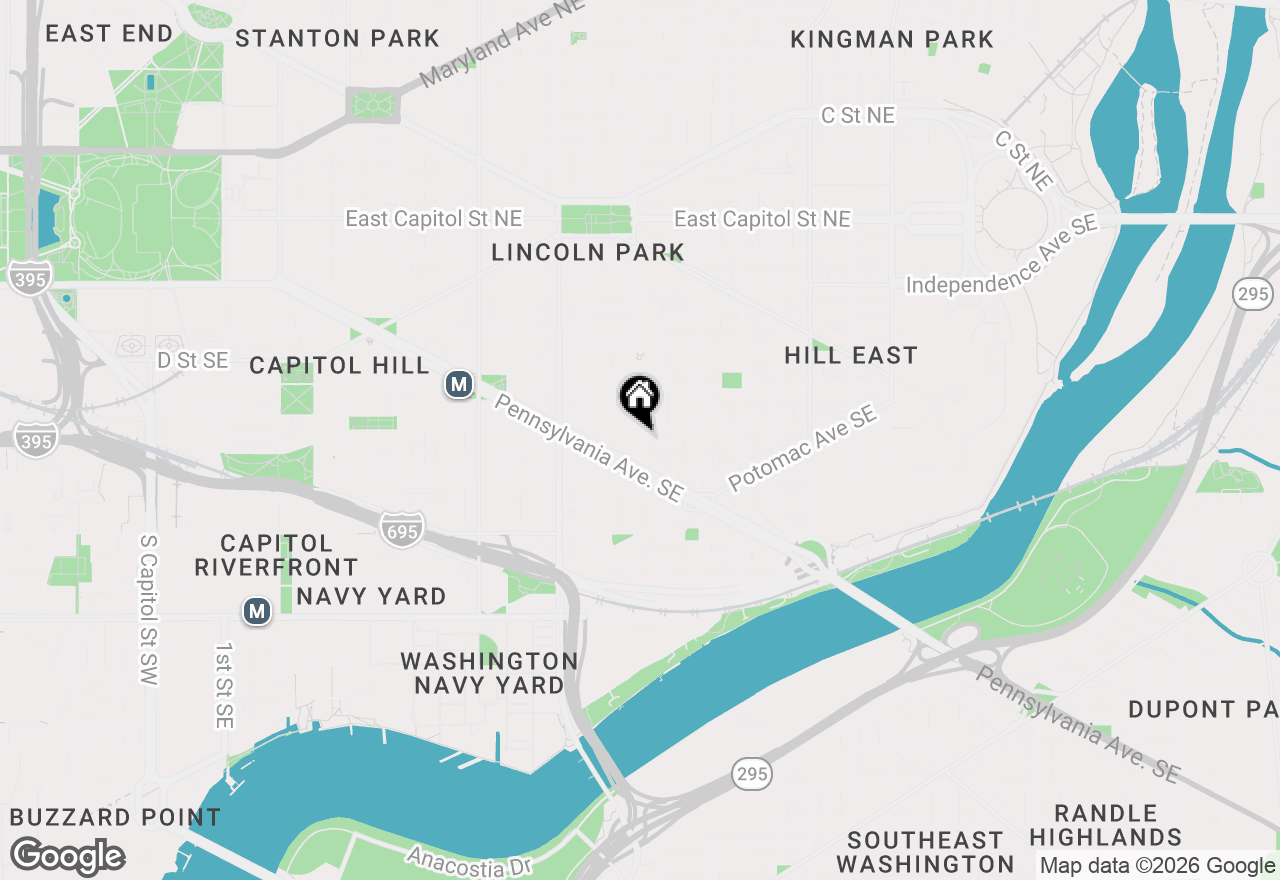 Map of 514 13th Street Se, Washington, DC 20003