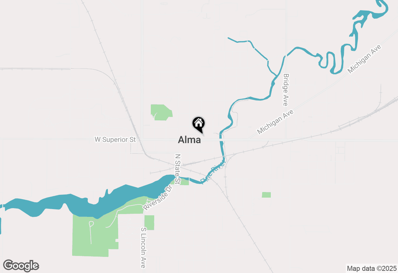 Map of 225 E Superior Street, Alma, MI 48801