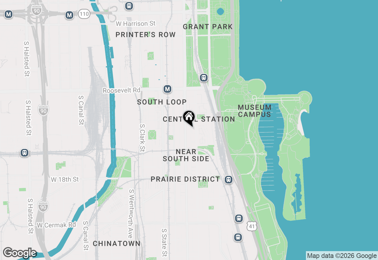 Map of 1439 S Michigan Avenue #402, Chicago, IL 60605