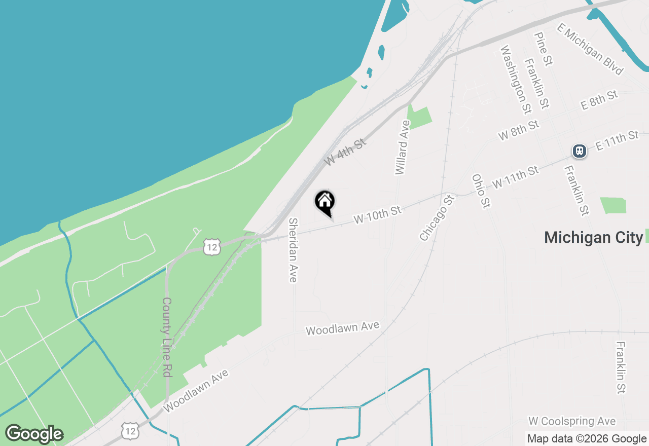 Map of 1621 W 10th Street, Michigan City, IN 46360