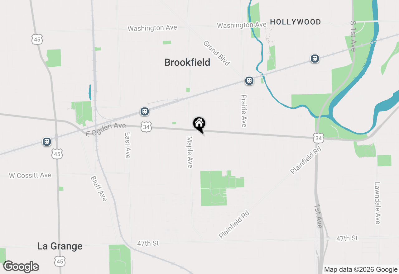 Map of 4113 Elm Avenue, Brookfield, IL 60513