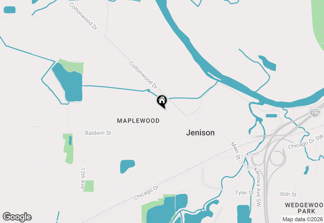Map of 689 Carriage Lane, Jenison, MI 49428