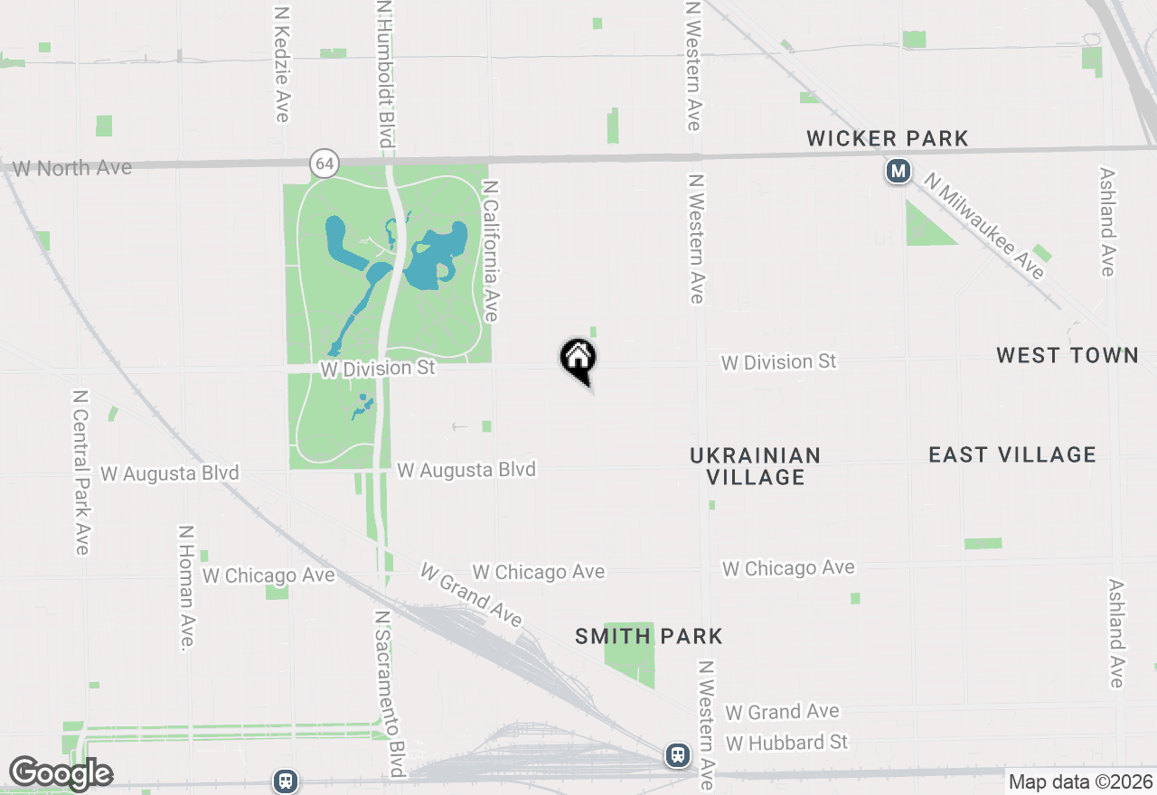 Map of 2621 W Haddon Street, Chicago, IL 60622