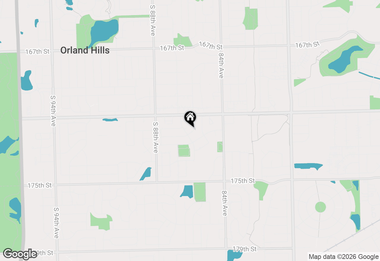 Map of 8548 Bethany Lane, Tinley Park, IL 60487