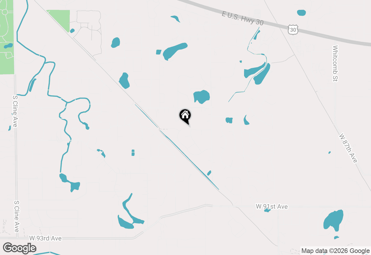 Map of 5710 Burr Ridge Circle, Crown Point, IN 46307