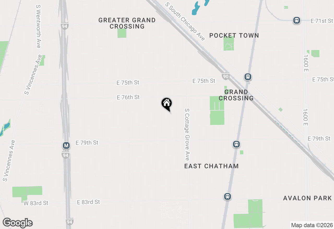 Map of 7711 S Champlain Avenue, Chicago, IL 60619