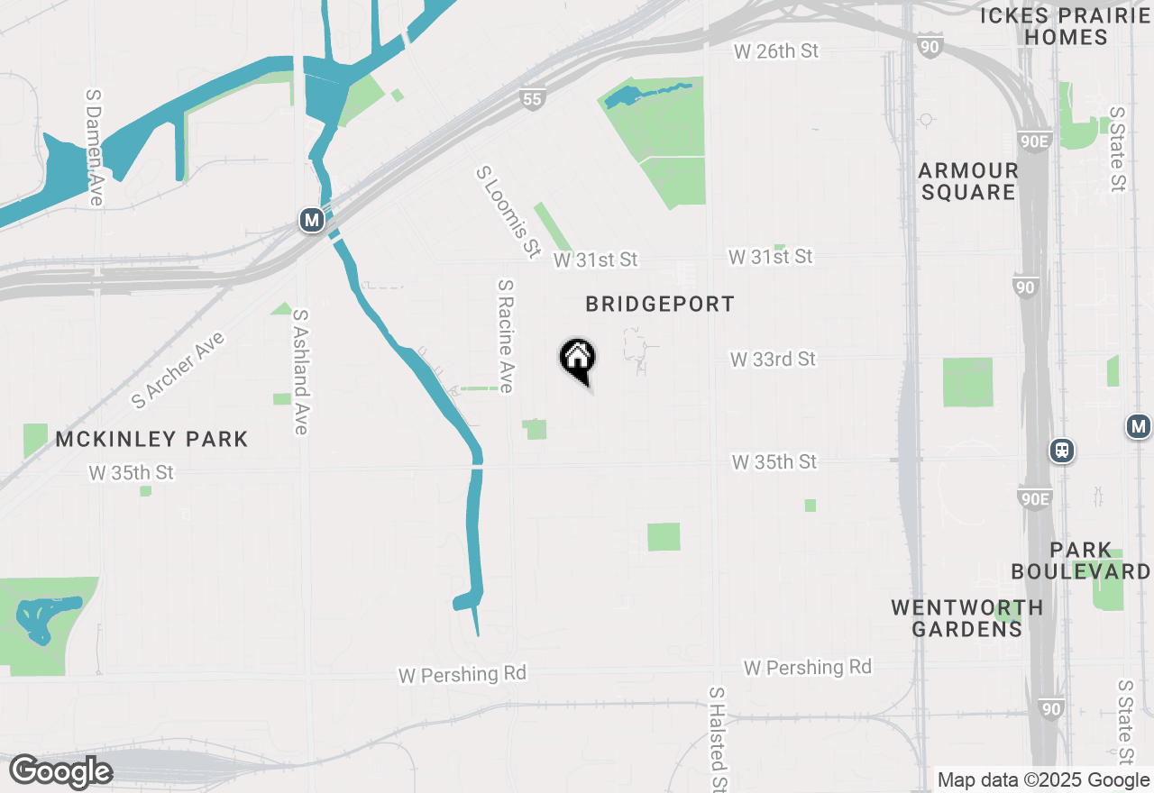 Map of 3340 S Carpenter Street #2R, Chicago, IL 60608