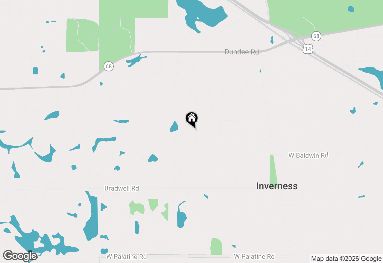 Map of 1710 Galloway Circle, Inverness, IL 60010