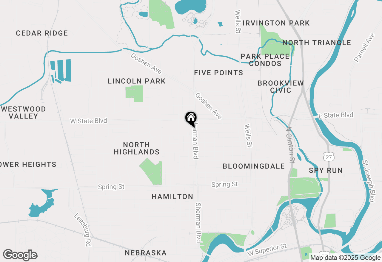Map of 919 Florence Avenue, Fort Wayne, IN 46808