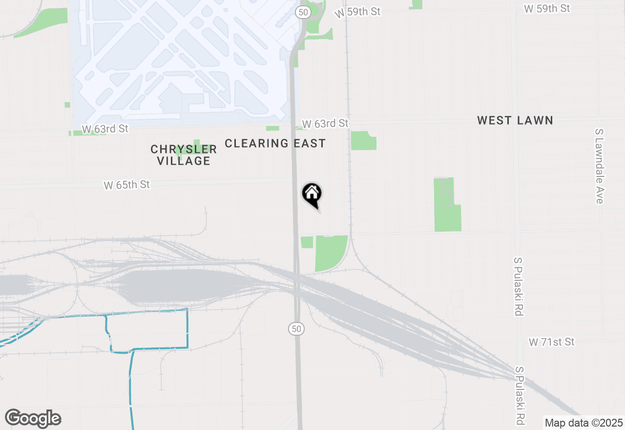 Map of 6615 S Keating Avenue, Chicago, IL 60629