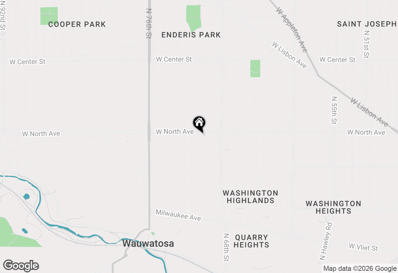 Map of 2262 N 71st St, Wauwatosa, WI 53213