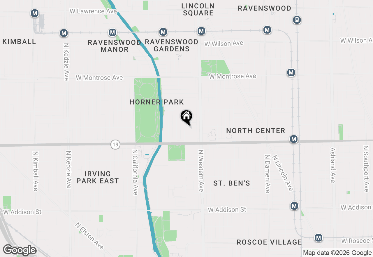 Map of 2455 W Belle Plaine Avenue, Chicago, IL 60618