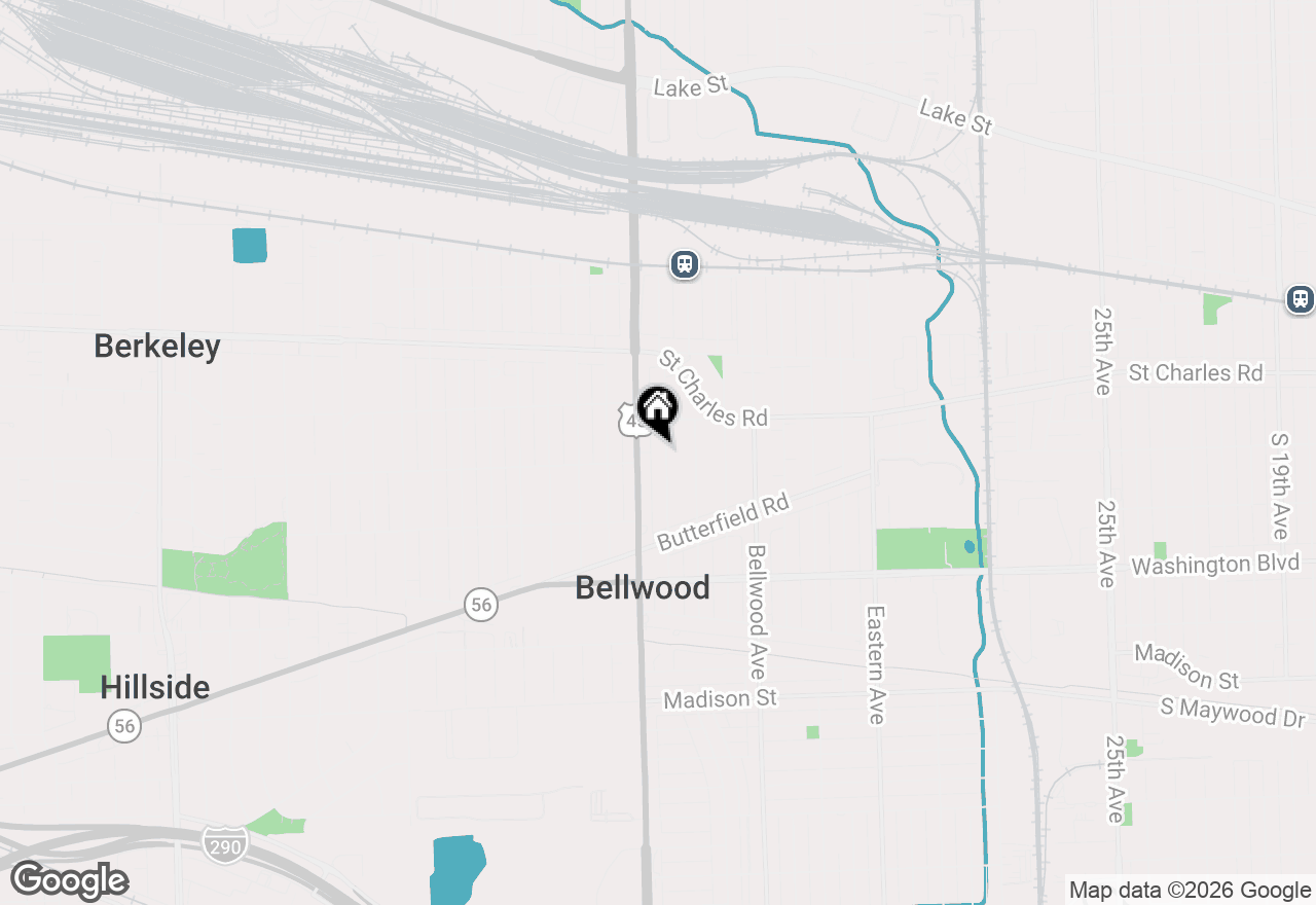 Map of 342 Frederick Avenue, Bellwood, IL 60104
