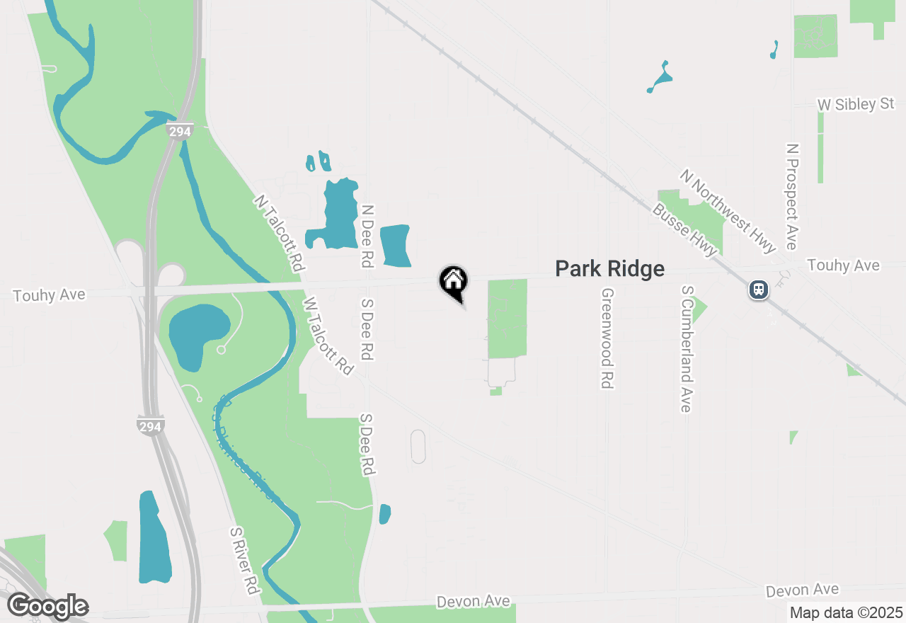 Map of 105 S Hamlin Avenue, Park Ridge, IL 60068