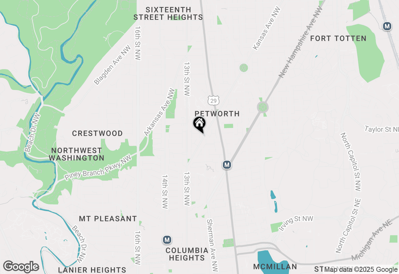 Map of 1205 Shepherd Street Nw, Washington, DC 20011