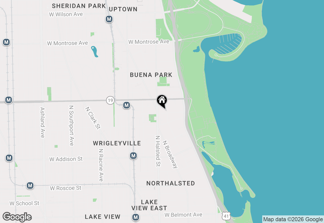 Map of 718 W Sheridan Road #3S, Chicago, IL 60613