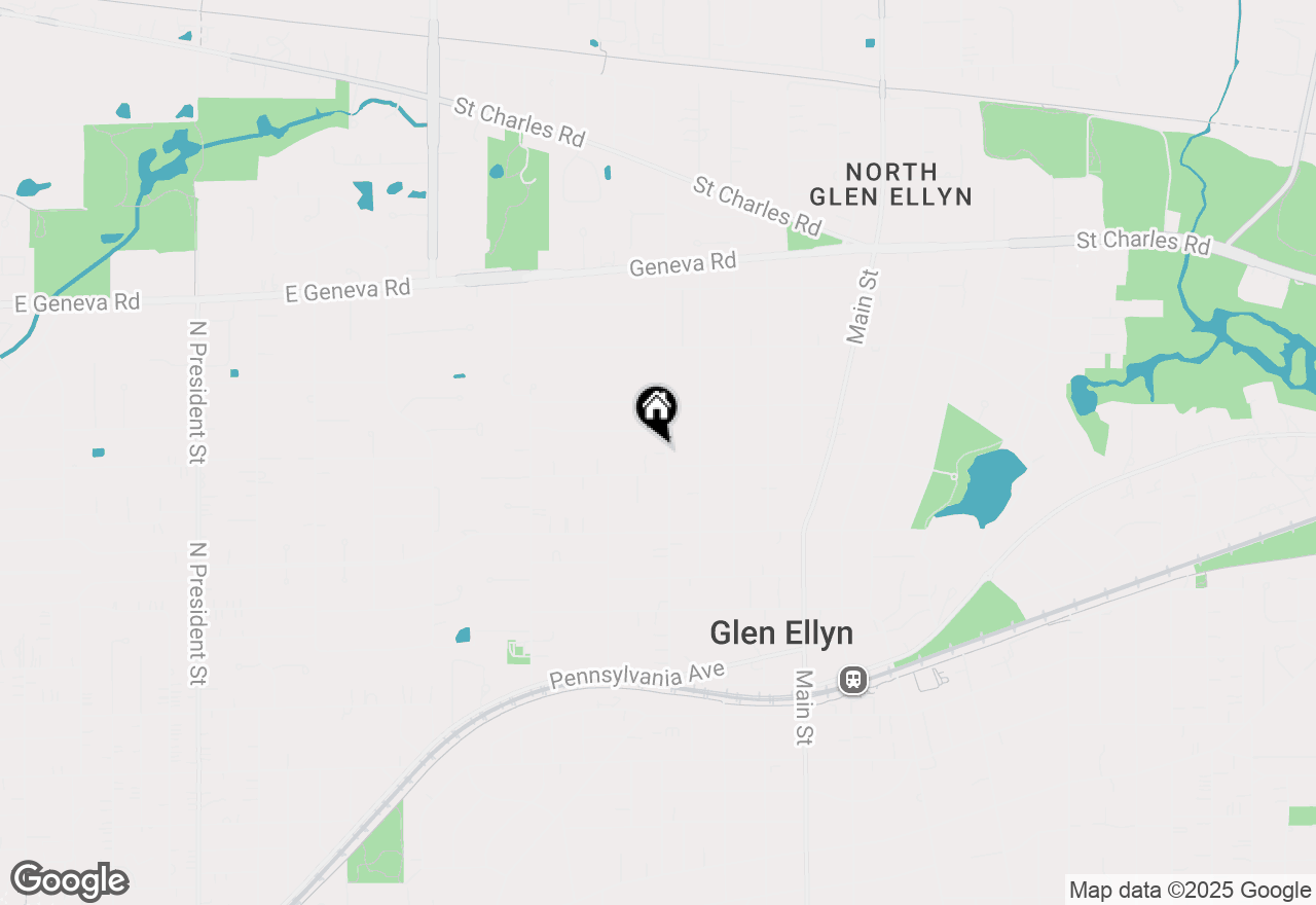 Map of 664 Western Avenue, Glen Ellyn, IL 60137