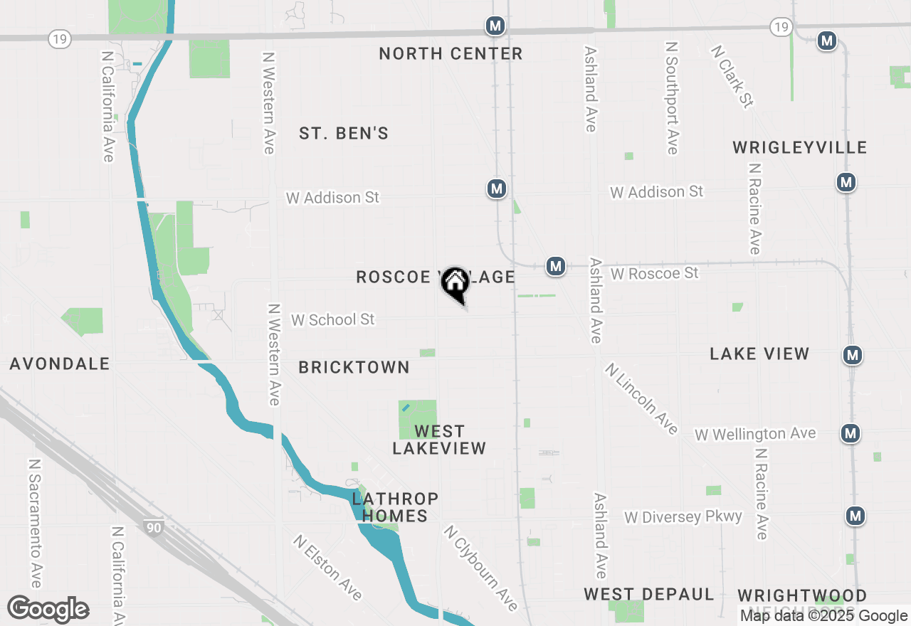 Map of 1930 W School Street, Chicago, IL 60657