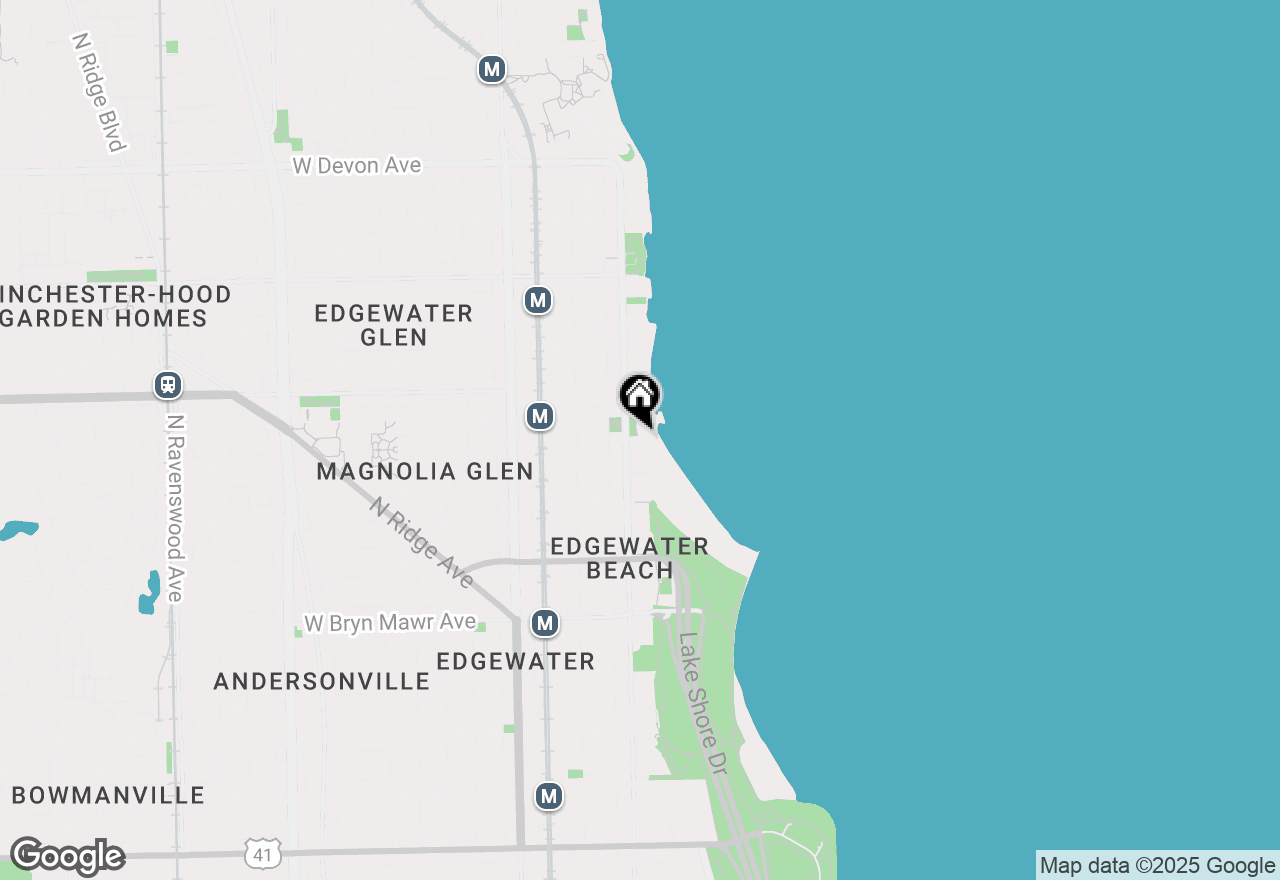 Map of 5901 N Sheridan Road #14C, Chicago, IL 60660