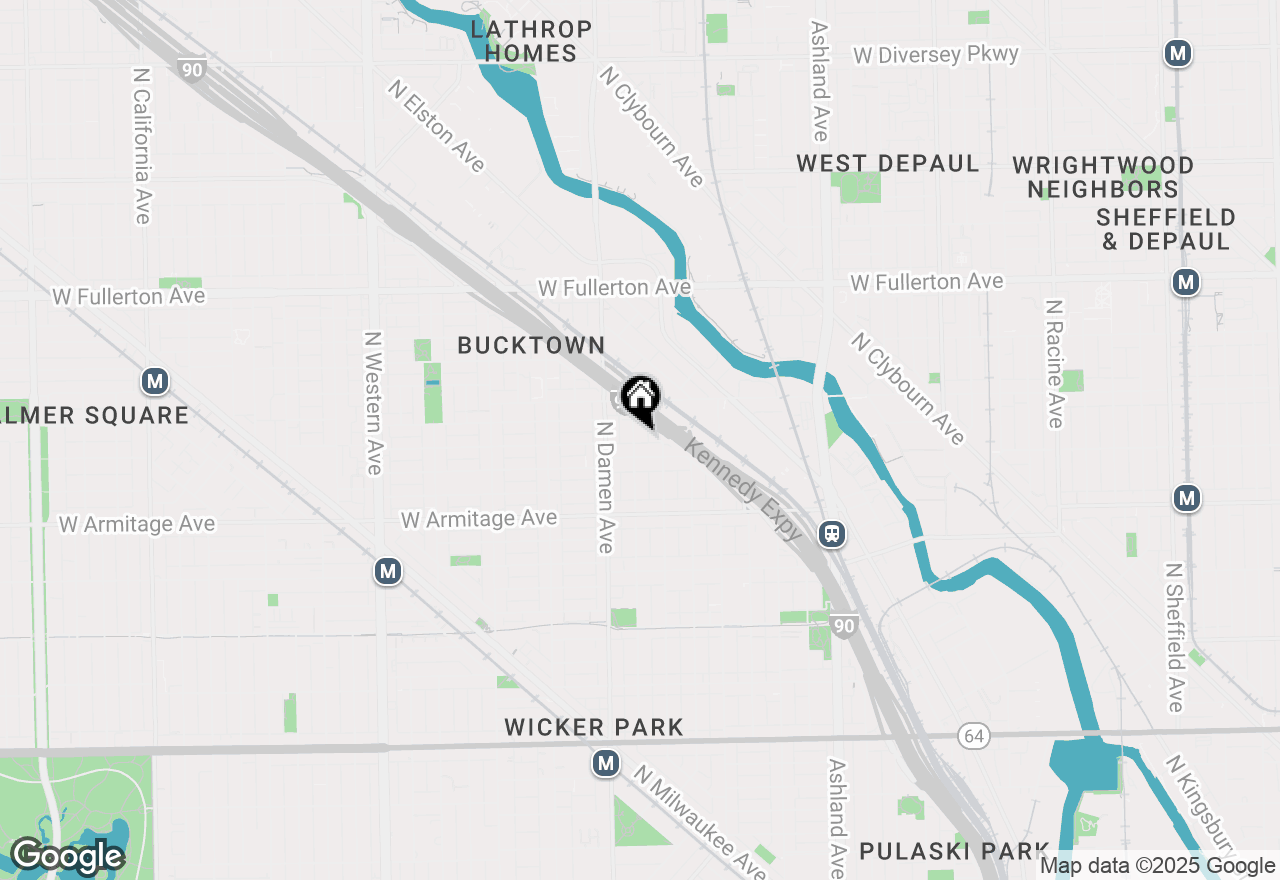 Map of 2117 N Winchester Avenue #1R, Chicago, IL 60614