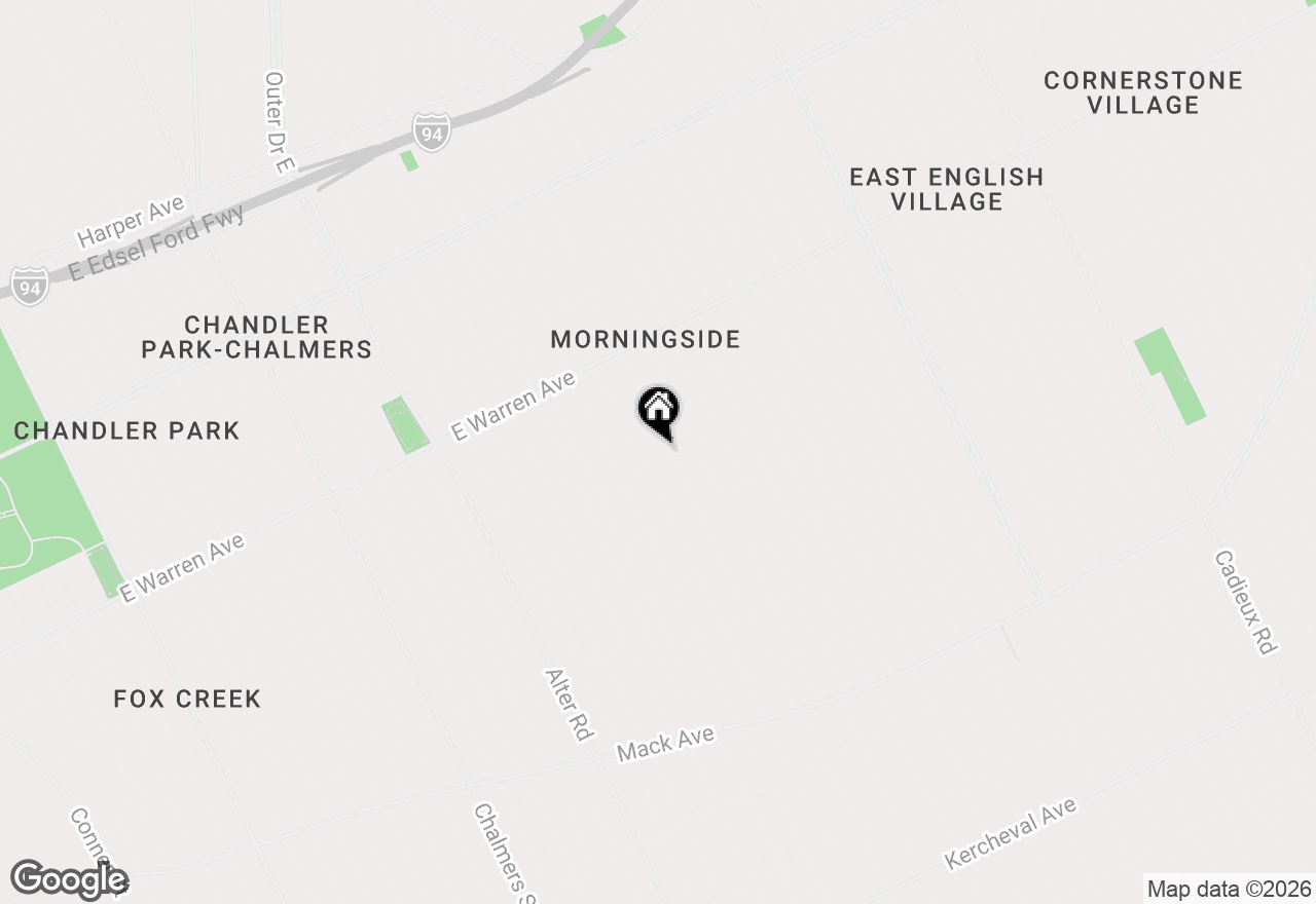 Map of 4619 Balfour Road, Detroit, MI 48224