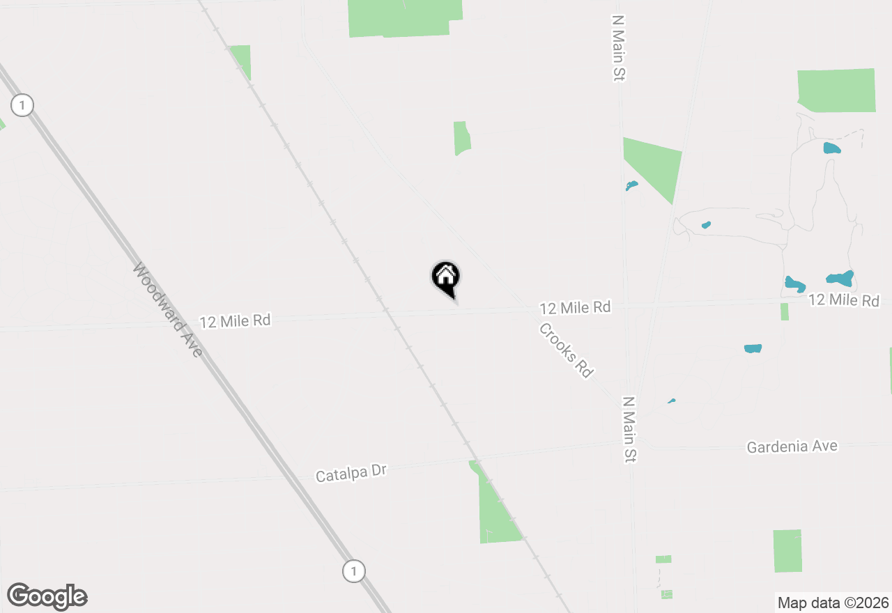 Map of 1815 Mcdonald Avenue, Royal Oak, MI 48073