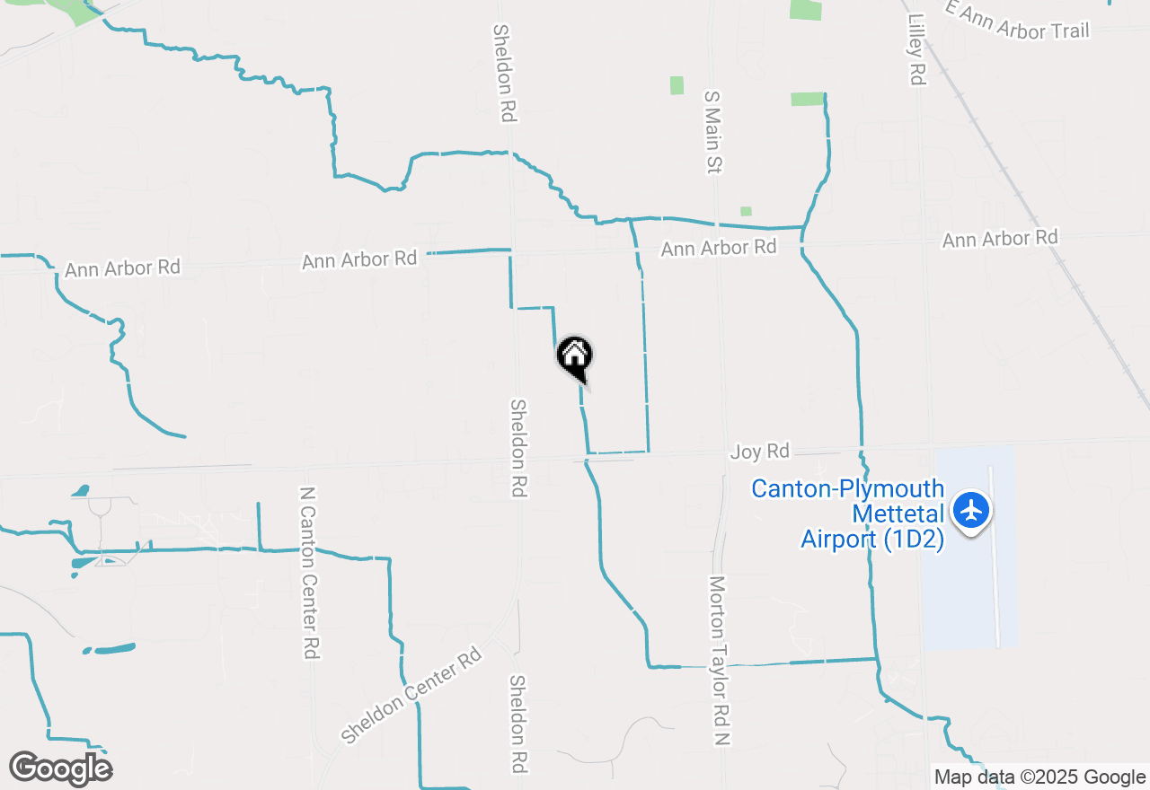 Map of 9024 Elmhurst Avenue, Plymouth, MI 48170