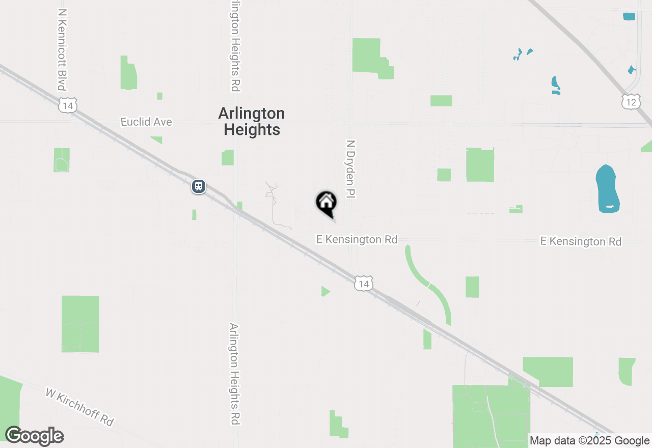 Map of 1 N Beverly Lane, Arlington Heights, IL 60004