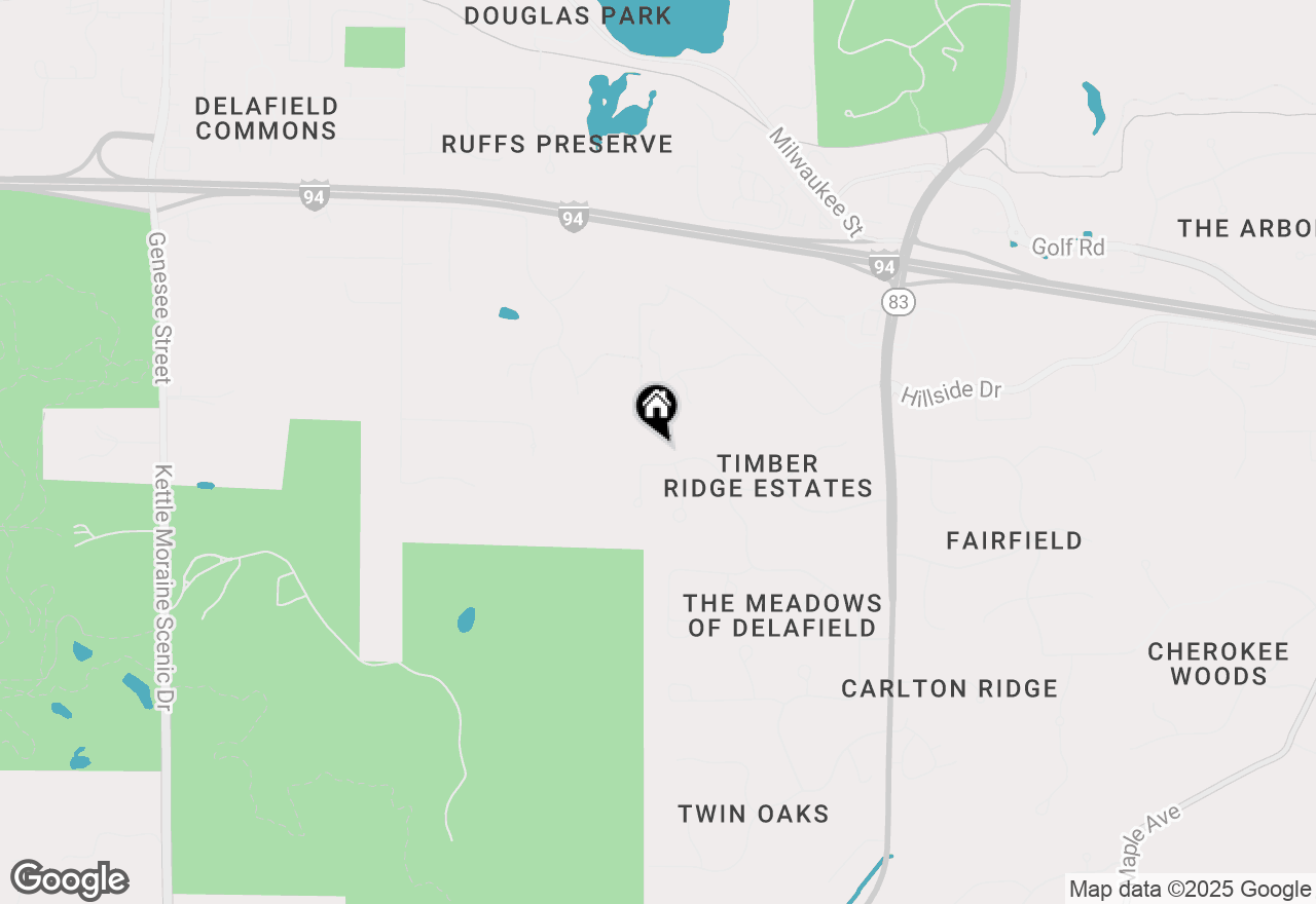 Map of N11W31990 Phyllis Pkwy, Delafield, WI 53018