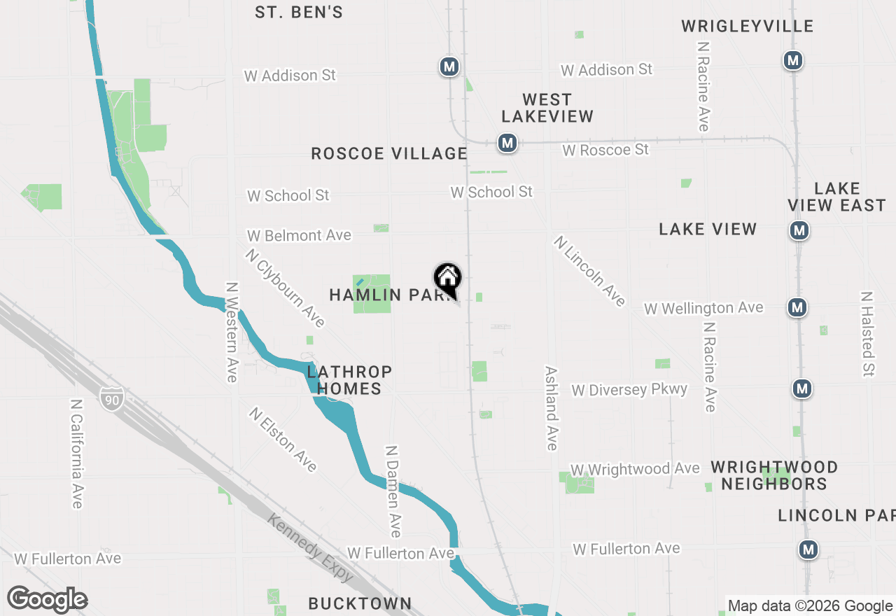 Map of 1832 W Wellington Avenue, Chicago, IL 60657