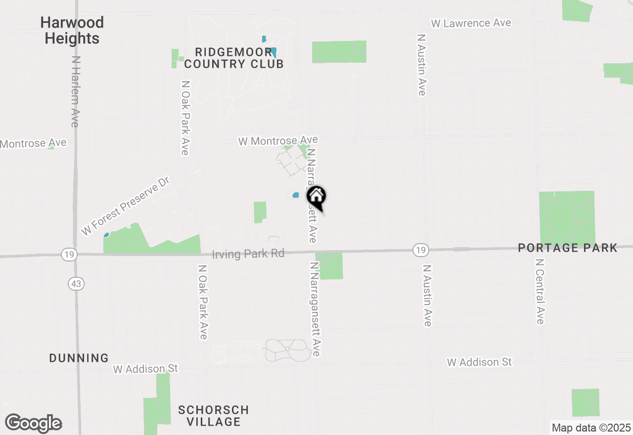 Map of 4111 N Narragansett Avenue #204, Chicago, IL 60634