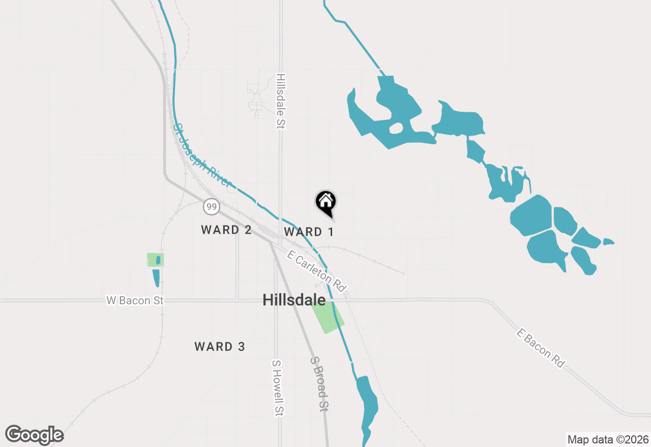 Map of 31 Vine Street, Hillsdale, MI 49242
